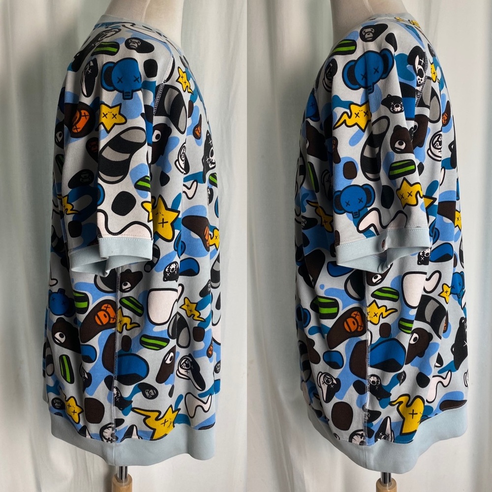 Vintage A Bathing Ape (Bape) Baby Milo x Kaws XL Animal Kingdom Sweater Rare - Picture 5 of 12